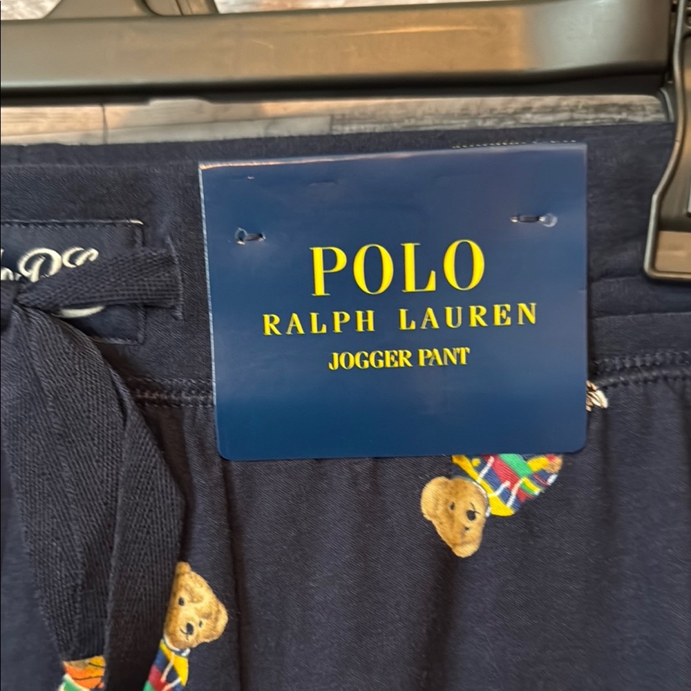 NWT!Polo by Ralph Lauren Blue and Yellow Jogger Sleepwear - Picture 3 of 8